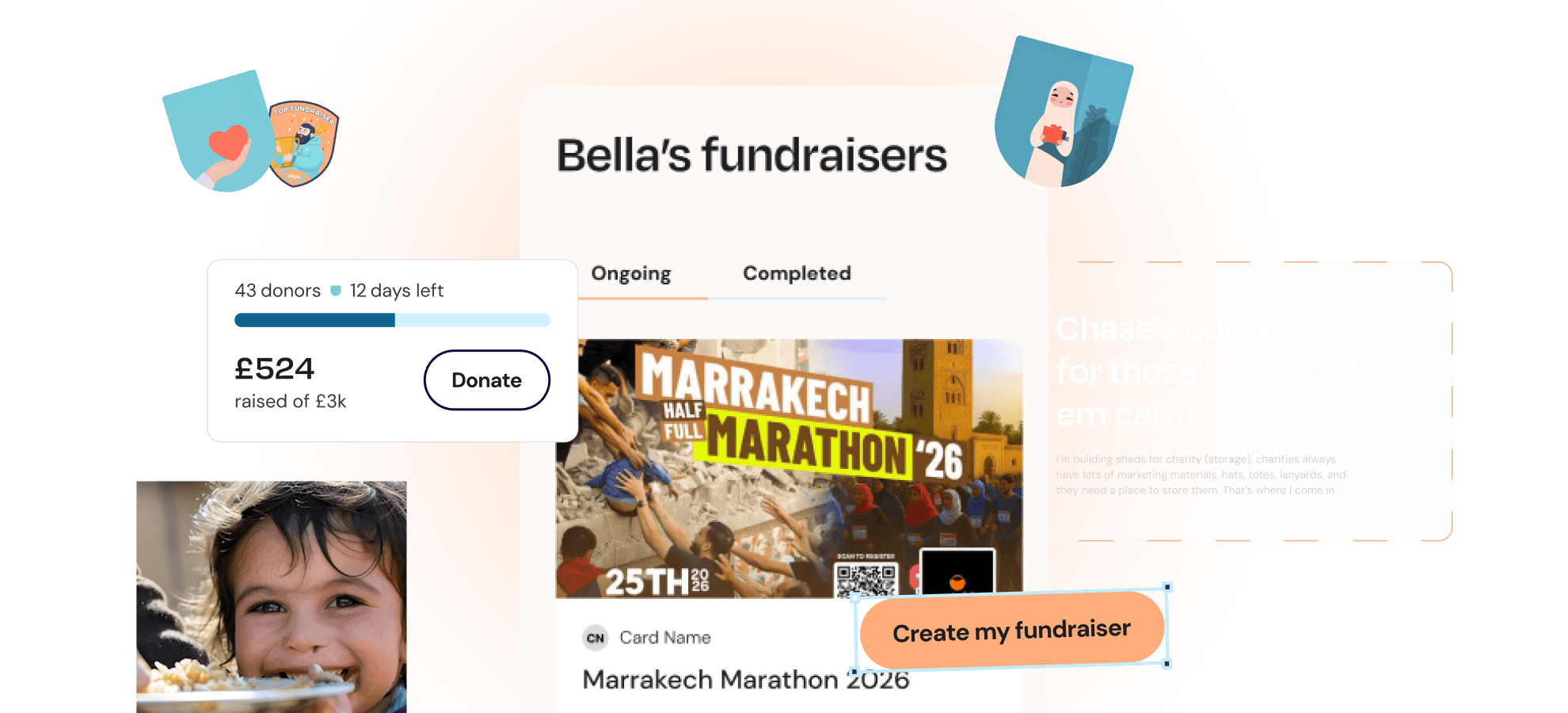 Create fundraisers