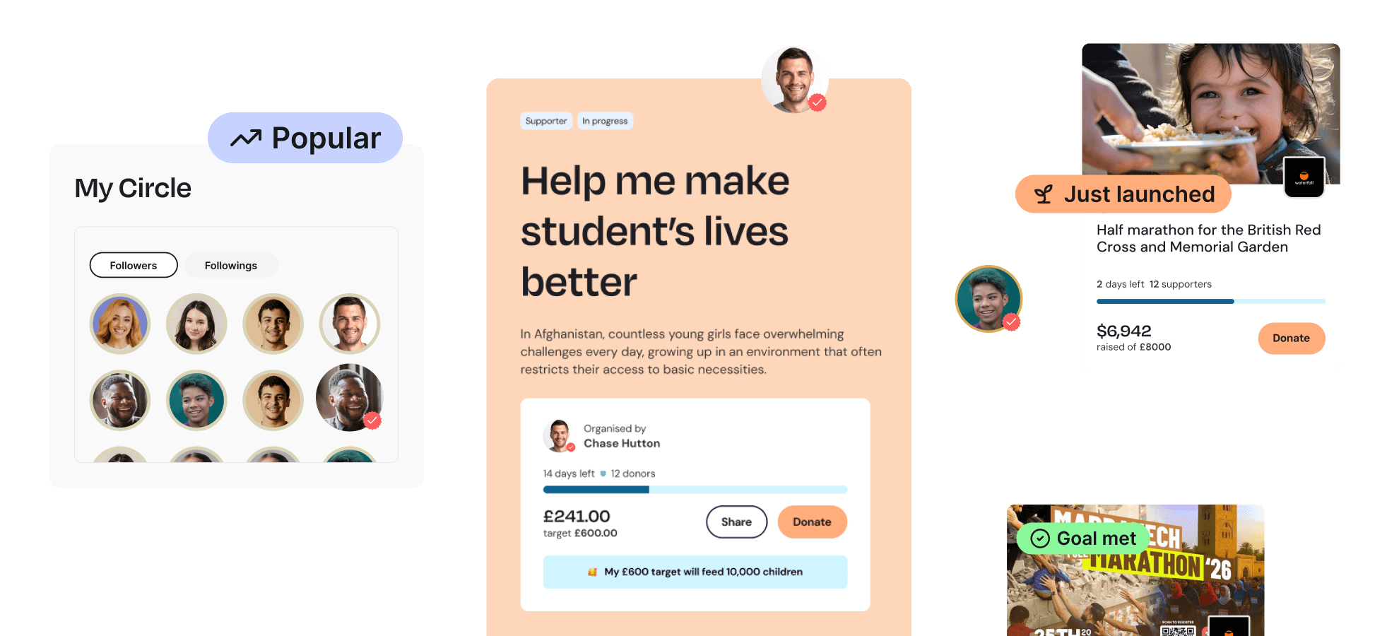 Join like-minded causes