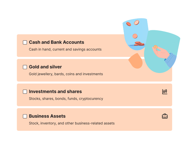 Select the wealth you own